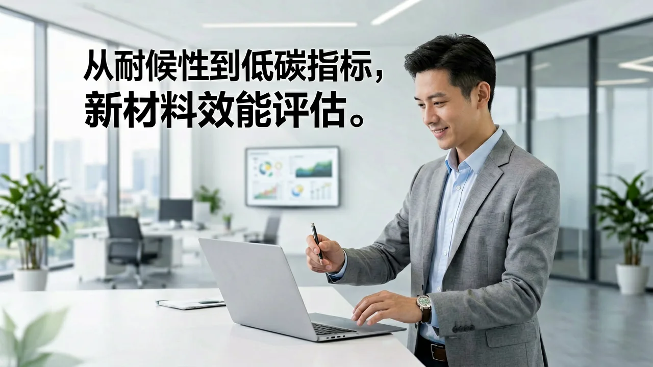 从耐候性到低碳指标,新材料效能评估有了新标尺